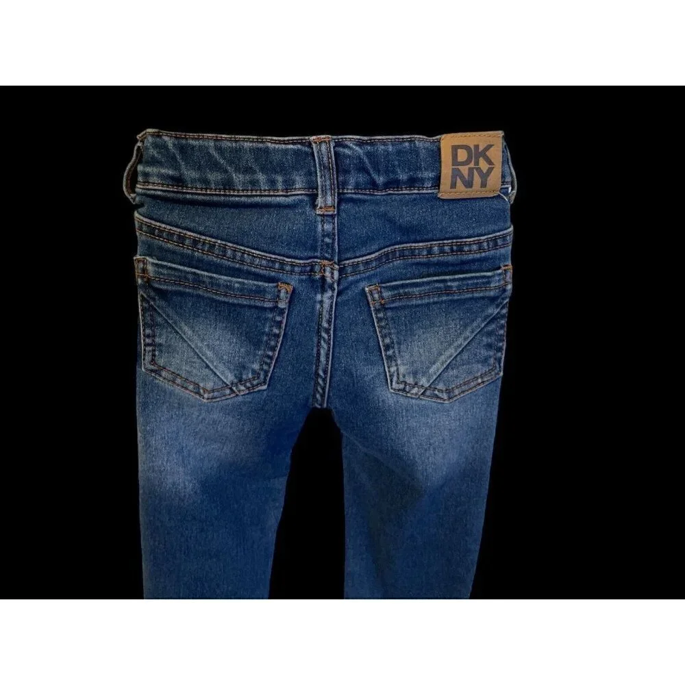 DKNY Boys Blue Skinny Jeans Size 4 with Pockets